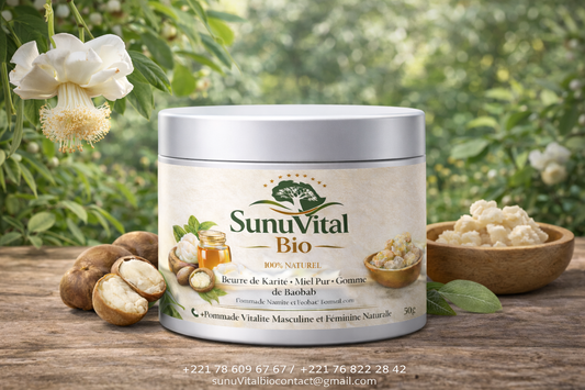 Sunuvitalbio- karité miel, gomme de baobab